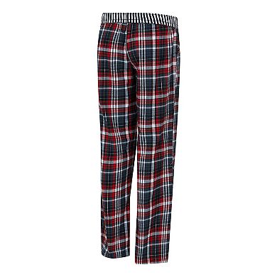 Women's Concepts Sport Black Atlanta Falcons Laney Plaid Tri-Blend Pants