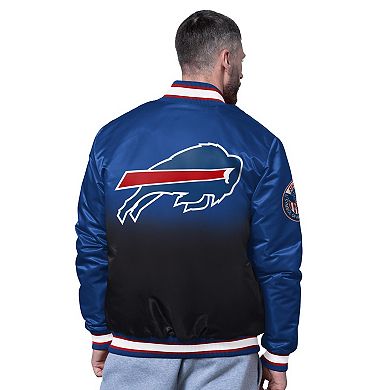 Men's Starter Royal Buffalo Bills Pass Rush Varsity Full-Snap Jacket