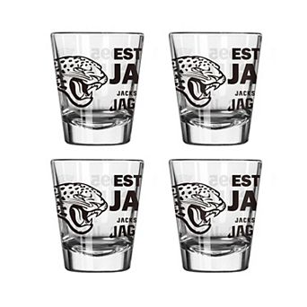 Logo Brands Jacksonville Jaguars 4-Pack 2oz. Shot Glass Set