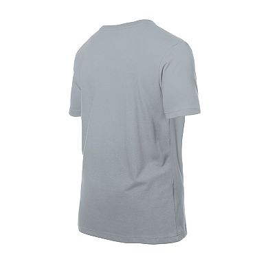 Men's New Era Silver Detroit Lions Combine Authentic Helmet T-Shirt