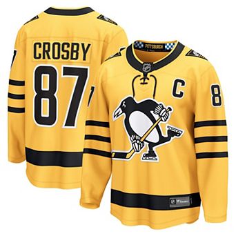 Men's Fanatics Sidney Crosby Gold Pittsburgh Penguins Alternate Breakaway Player Jersey