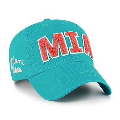 Women's '47 Aqua Miami Dolphins Zoey Clean Up Adjustable Hat