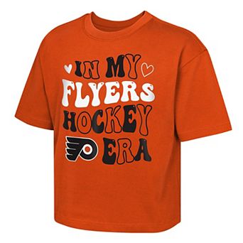 Girls Youth Outerstuff Orange Philadelphia Flyers In My Era Boxy T-Shirt