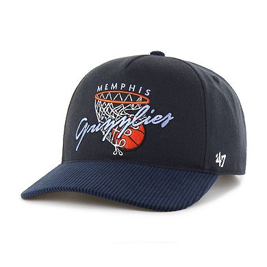Men's '47 Navy Memphis Grizzlies Nothing But Net Hitch Adjustable Hat