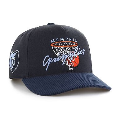 Men's '47 Navy Memphis Grizzlies Nothing But Net Hitch Adjustable Hat