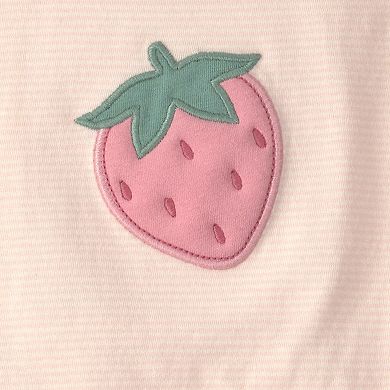 Baby Girl Carter's 3-Piece Strawberry Top, Pant & Headband Set