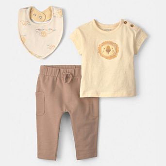Baby Carter's 3 pc Lion Top, Pant & Bib Set