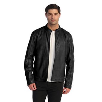 Gioberti Men's Sheepskin Classic Style Leather Jacket