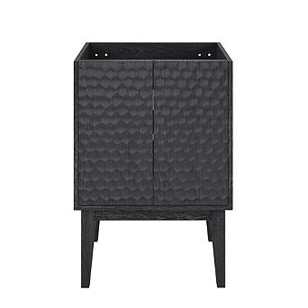 Swiss Madison Bosse 24 Freestanding Bathroom Vanity Cabinet without Top in Black Oak