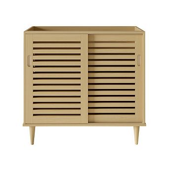 Swiss Madison Delice 36 Freestanding Bathroom Vanity Cabinet without Top in Natural Oak