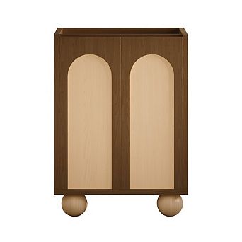 Swiss Madison Plaisir II 24 Freestanding Bathroom Vanity Cabinet without Top in Brown Oak
