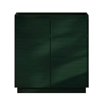 Swiss Madison St. Tropez 36 Freestanding Bathroom Vanity Cabinet without Top in Green Oak