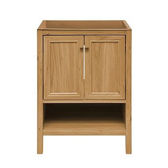 Swiss Madison Chateau 24 Freestanding Bathroom Vanity Cabinet without Top in Golden Oak