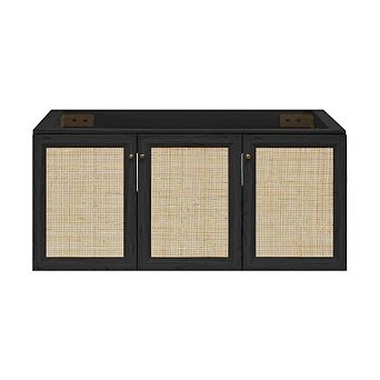 Swiss Madison Classe 48 Wall-Mounted Bathroom Vanity Cabinet without Top in Black Oak