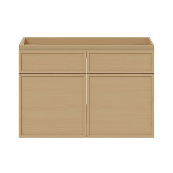Swiss Madison St. Tropez 30 Wall-Mounted Bathroom Vanity Cabinet without Top in Natural Oak