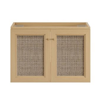 Swiss Madison Classe 30 Wall-Mounted Bathroom Vanity in Natural Oak without Sink Top
