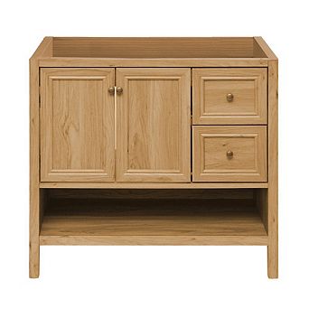 Swiss Madison Chateau 36 Freestanding Bathroom Vanity Cabinet without Top in Golden Oak