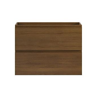 Swiss Madison Liberte 30 Wall-Mounted Bathroom Vanity Cabinet without Top in Brown Oak