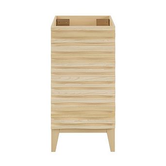 Swiss Madison Cascade 18” Bathroom Vanity in Brown Oak- Cabinet Only