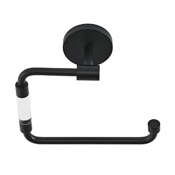 Swiss Madison Verre Acrylic Toilet Paper Holder in Matte Black