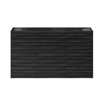 Swiss Madison Cascade 36 Wall-Mounted Bathroom Vanity Cabinet without Top in Black Oak