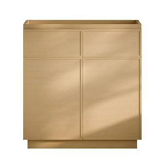 Swiss Madison St. Tropez 36 Freestanding Bathroom Vanity Cabinet without Top in Natural Oak