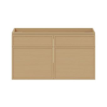 Swiss Madison St. Tropez 36 Wall-Mounted Bathroom Vanity Cabinet without Top in Natural Oak
