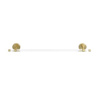 Swiss Madison Verre Acrylic Towel Bar in Brushed Gold