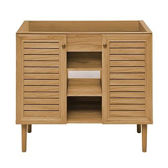 Swiss Madison Bron 36 Freestanding Bathroom Vanity Cabinet without Top in Golden Oak