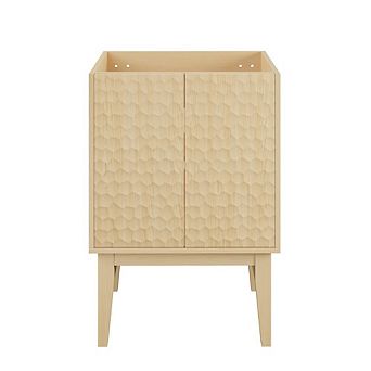 Swiss Madison Bosse 24 Freestanding Bathroom Vanity Cabinet without Top in Natural Oak