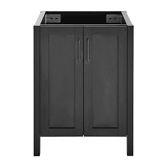 Swiss Madison Avallon 24 Bathroom Vanity in Matte Black Cabinet Only