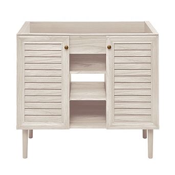 Swiss Madison Bron 36 Freestanding Bathroom Vanity Cabinet without Top in White Oak