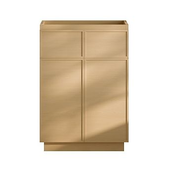 Swiss Madison St. Tropez 24 Freestanding Bathroom Vanity Cabinet without Top in Natural Oak