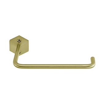 Swiss Madison Brusque Toilet Paper Holder in Brushed Gold
