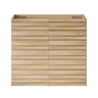 Swiss Madison Cascade 24 Wall-Mounted Bathroom Vanity Cabinet without Top in Natural Oak