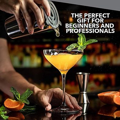 16 Oz & 20 Oz Stainless Steel Shaker Set