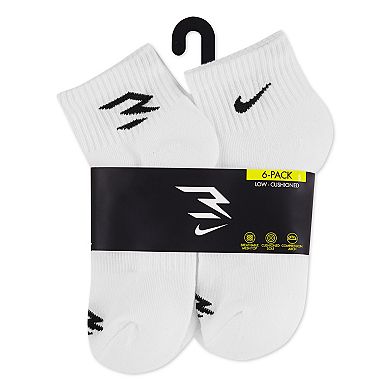 Kids Nike 3BRAND Core Ankle Socks 6-Pack