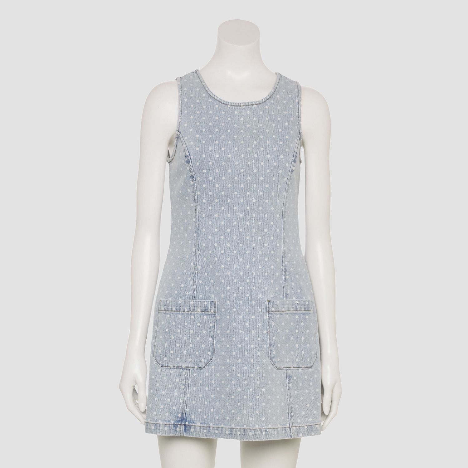 Женские платья Tinseltown Juniors' Tinseltown Patch Pocket Denim Shift Dress