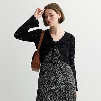 Juniors' SO® Tie Front Cardigan