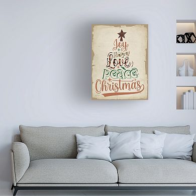 Trademark Fine Art Earthy Christmas Canvas Wall Art
