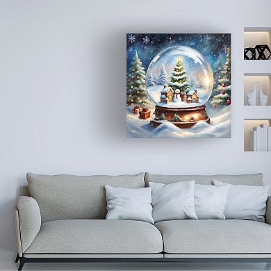 Trademark Fine Art Christmas Morning Canvas Wall Art