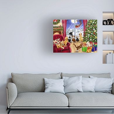 Trademark Fine Art Jean Francois Thank You Santa Canvas Wall Art