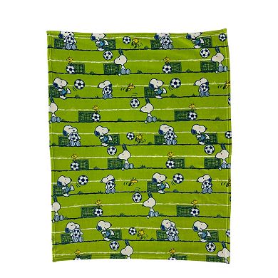 Peanuts Soccer Field Throw Blanket