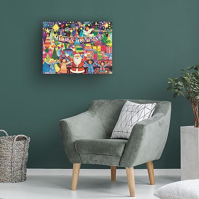 Trademark Fine Art Christmas Joy Canvas Wall Art