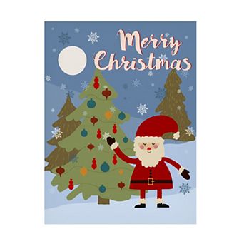 Trademark Fine Art 24-Inch x 18-Inch Regina Moore Winer Santa I Canvas Wall Art