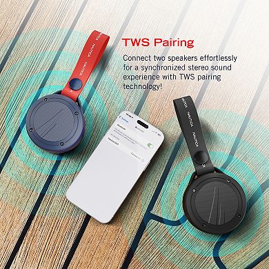 Nautica S20 True Wireless Outdoor Speaker, Portable IPX5 Waterproof Bluetooth Speaker