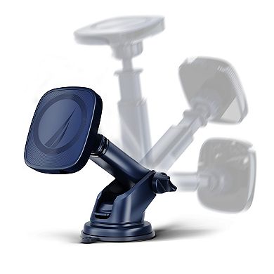 Nautica PH120 Magnetic Phone Holder 3-in-1 Car Mount for Dashboard, Windshield & Vent, Strong Grip