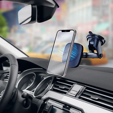 Nautica PH120 Magnetic Phone Holder 3-in-1 Car Mount for Dashboard, Windshield & Vent, Strong Grip