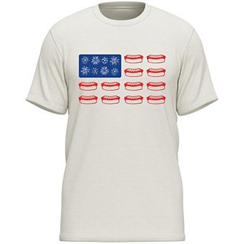 Men's Americana Fireworks & Hotdogs Graphic Tee