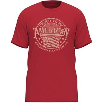 Men's Americana Proud To Be American Graphic Tee